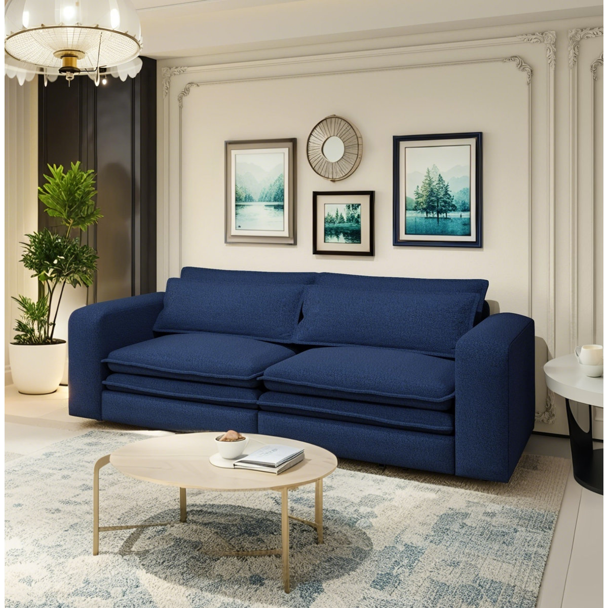 Latitude Run® 93" King Size Sleeper Sofa Bed, Pull Out Sofa Bed, 3 In 1 ...