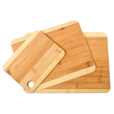 Lexi Home 3-Piece Bamboo Cutting Boards Set