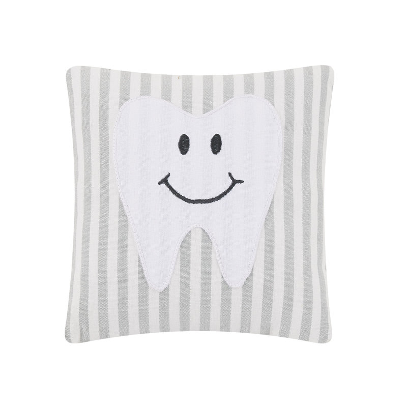 Embroidered Cotton Throw Pillow