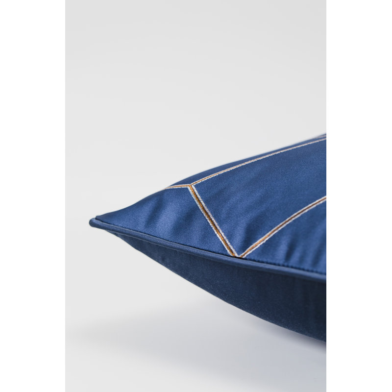 Ensemble de 2 taies d'oreiller géométriques abstraites, Bleu