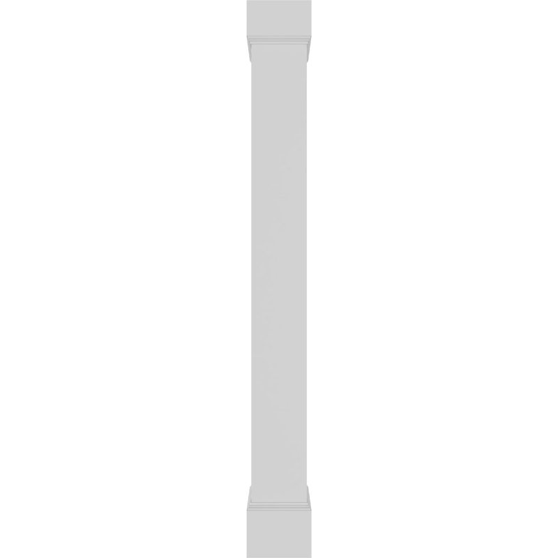 Square Non-Tapered Smooth  Endura-Craft Column Wrap Kit, Mission Capital & Base