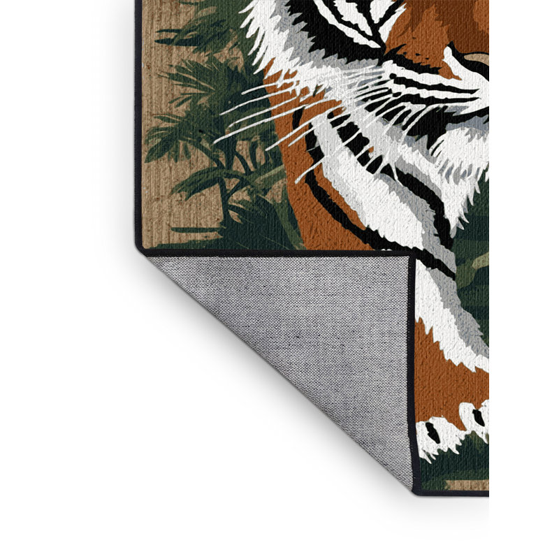  Tapis lavable Big Tiger Chats, Carré 6 pi