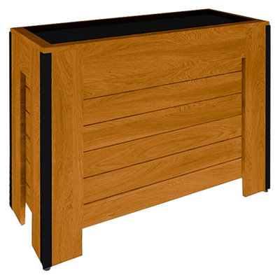 Marco Company 36" X 14" X 30" Cocoa Maple Orchard Produce Display Bin WS-568OBP062POCM