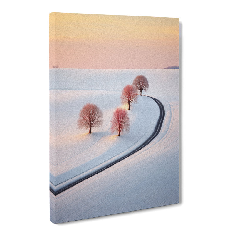 Winter Landscape Colour Field - Print, 76cm H x 50cm W x 3cm D