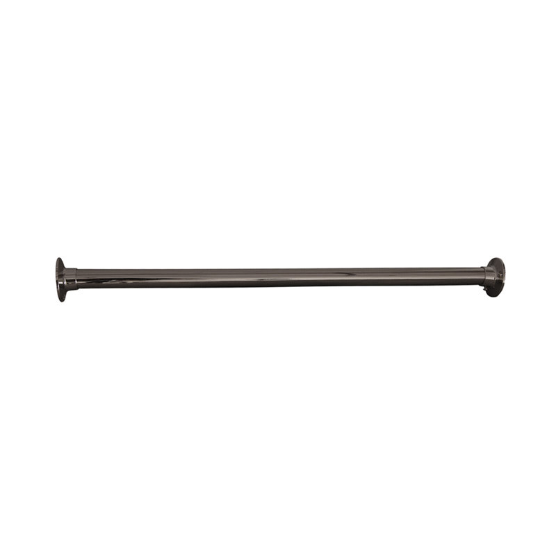 Tringle droite droite de rideau de douche, H 1,5 po x l 36 po x p 1,5 po, Chrome poli