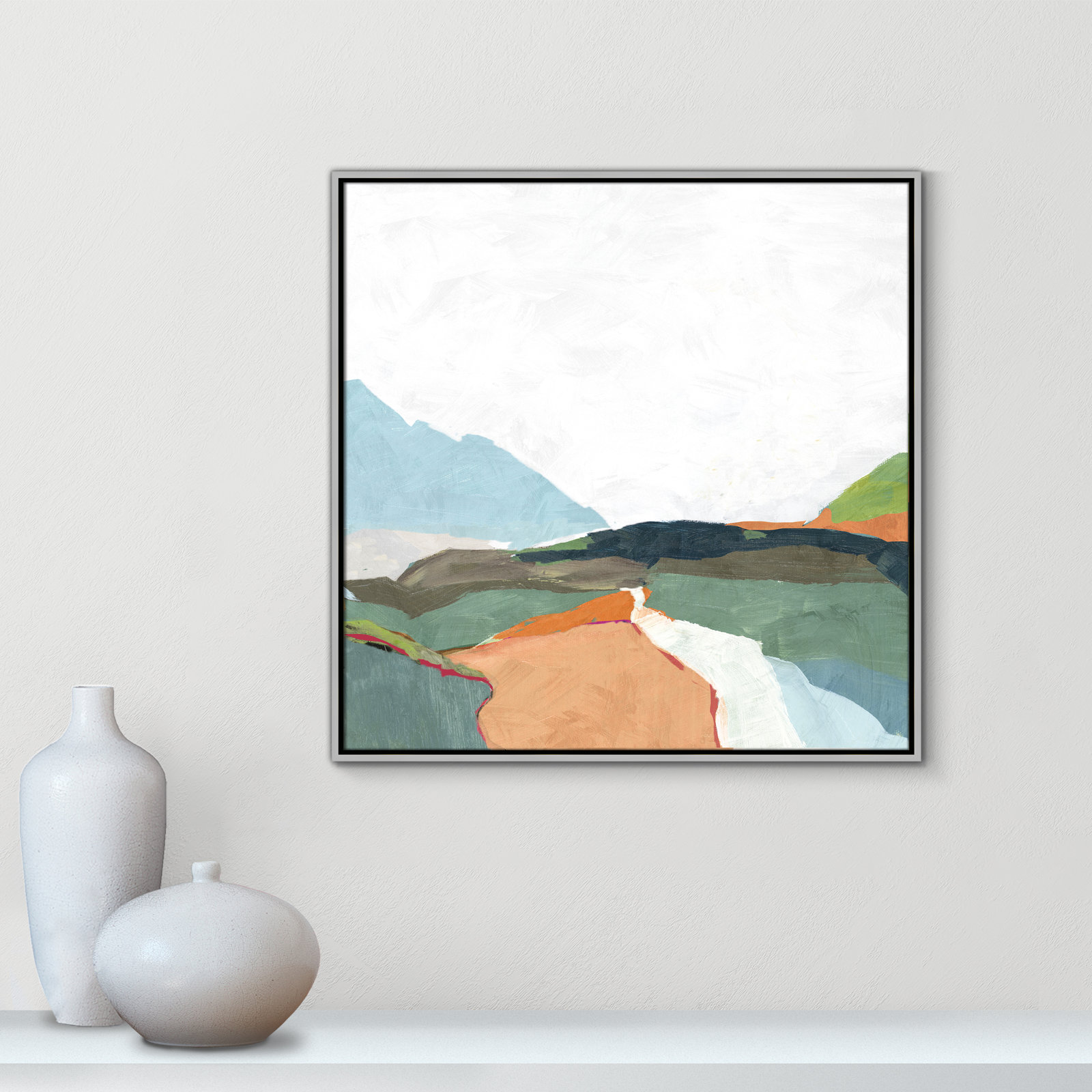 Addy "April Morning" Painting, 13.5" H x 13.5" W, Gold