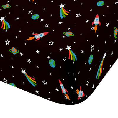 Rainbow Rockets Fitted Sheet