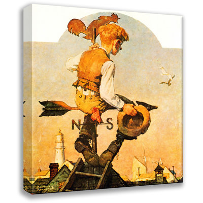 Under Sail by Norman Rockwell Gallery Wrapped Canvas