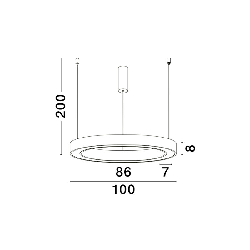MORBIDO 1 - Light White Pendant