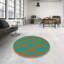 Tapis vert/rouge tissé à la machine-1222327861