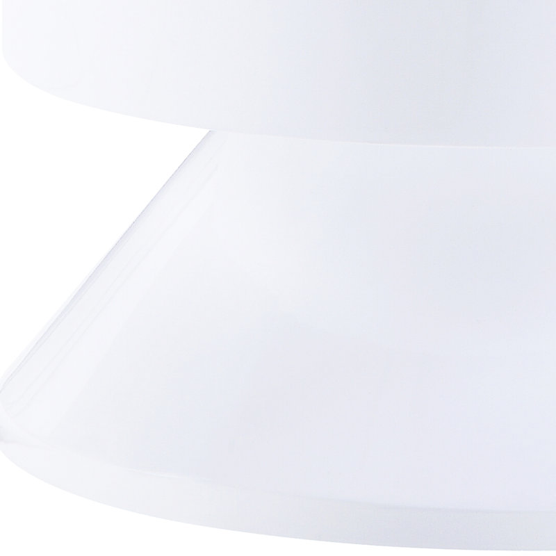Table d'appoint blanche ultrabrillante pour utilitaire - entièrement assemblée, sans assemblage lustré et présentation rapide - Esthétique