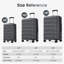 Valise de transport rigide en ABS 20 po, valise de voyage extensible durable avec roulettes pivotantes, verrou TSA