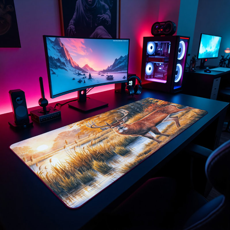 Polyester Desk Pad, 31.5x15.5