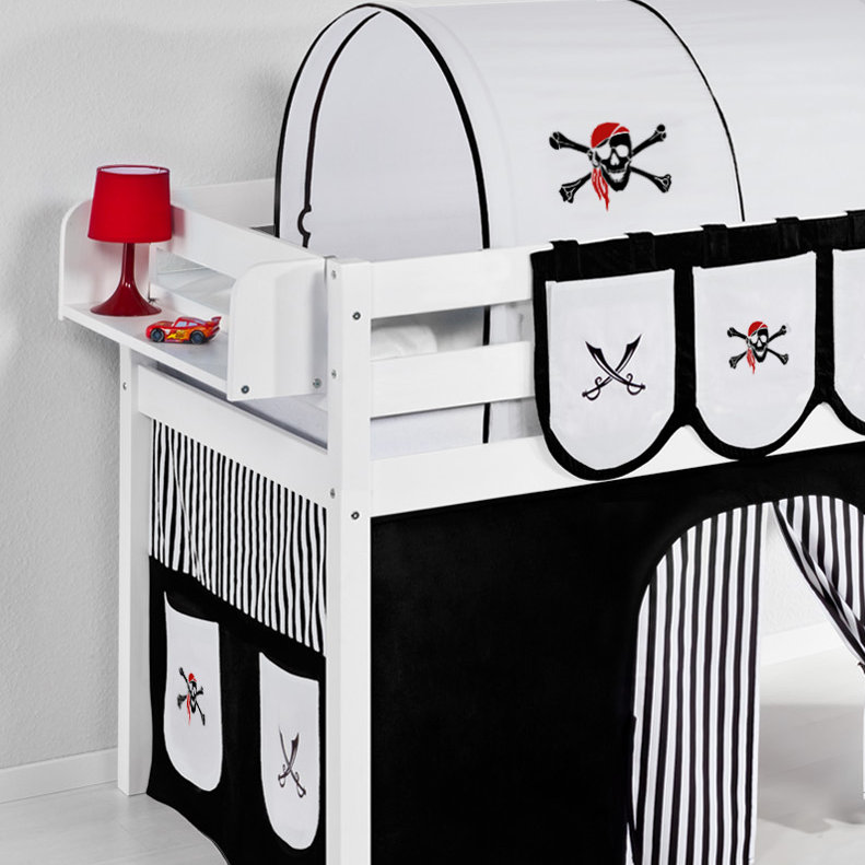 Pirat Mid Sleeper Bed, 90 x 190cm