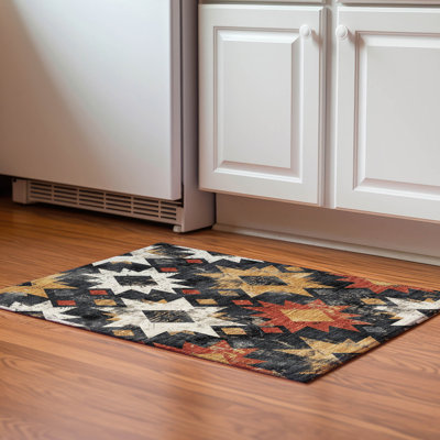 Premium Machine Washable Fairwood AMF1879 Aztec Rug