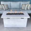Foyer de table d'extérieur au propane en béton renforcé de fibres H 25 po x l 42 po-209968739