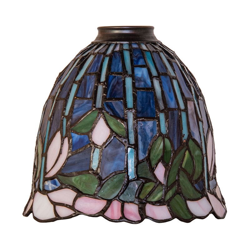 8" Wide Tiffany Flowering Lotus Shade