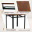 Ensemble de table de salle à manger 42 po, table de cuisine en bois et chaises avec centre de rangement en verre et tablette de rangement-123203405