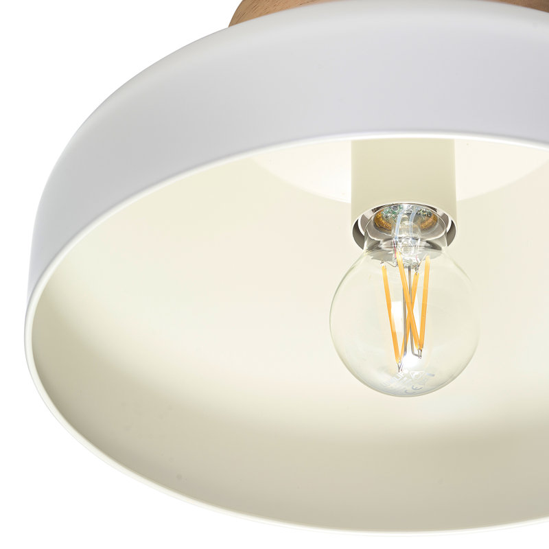 Balla Semi Flush Mount, Muted Dove Grey