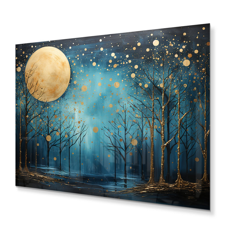 «Azure Ascension Moonlight Forest» sur, H 30 po x l 40 po x P 1,5 po