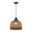 Luminaire suspendu 1 lumière dôme en bambou-932471383