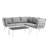 Modway Riverside 6 Piece Outdoor Patio Aluminum Set-1216360243-1216360255