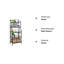 Fatima 133cm H x 55cm W Iron Etagere Bookcase