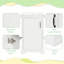 Meuble-lavabo de 20 po avec lavabo, armoire de salle de bain avec porte à fermeture douce, support de rangement et tablette réglable-1529869075