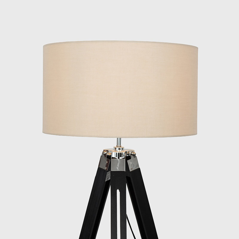 Simmonds 143.5cm Matt Tripod Floor Lamp, No, Mink