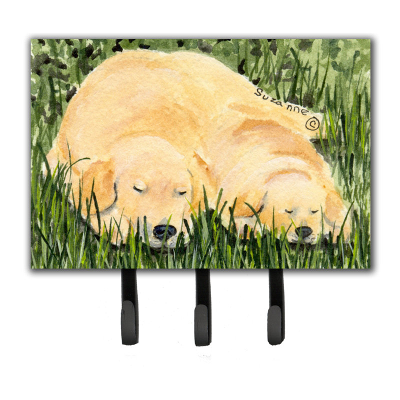 Porte-laisse et porte-clé golden retriever