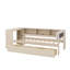 Lit plateforme simple avec tablettes, tiroirs, station de charge et tête de lit tapissier-613318125-613318124