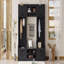 Portemanteau amovible 4 en 1 avec rangement et 7 crochets, portemanteau multifonctionnel avec tiroirs et armoire de rangement, banc à chaussures pour le vestibule-265655072