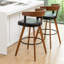 Tabourets de comptoir pivotants en cuir Modern-2105635187-2105635186