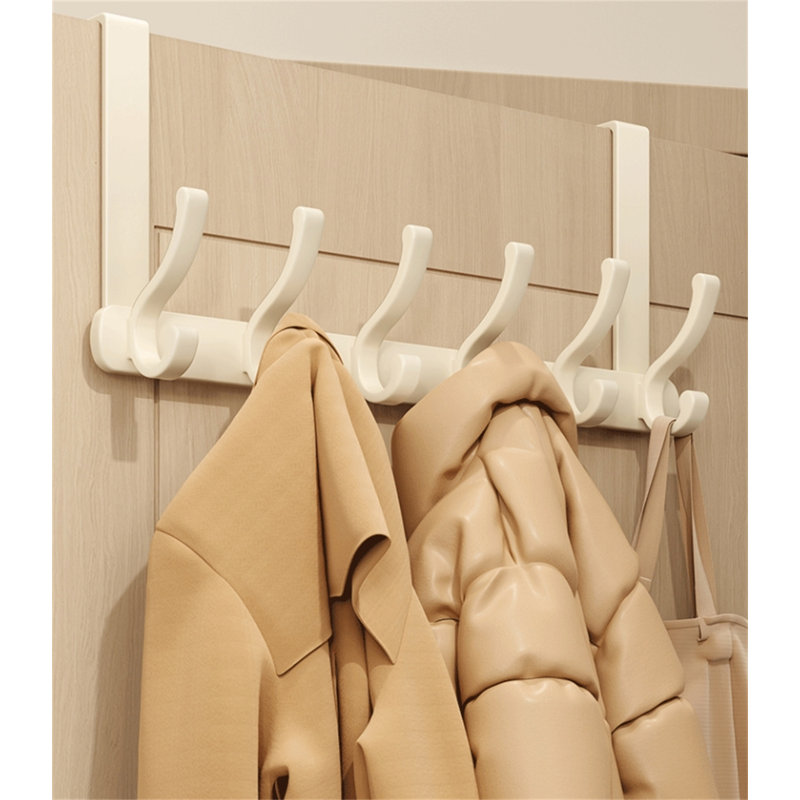 Porte-crochet en alliage d'aluminium au-dessus de la porte, H 7,08 po x l 21,65 po x P 1,73 po