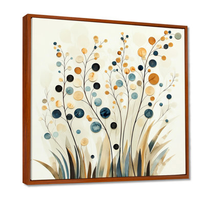 «Whispers Of Spring In Minimalist Prairies III - Abstract Botanicals», reproduction sur toile