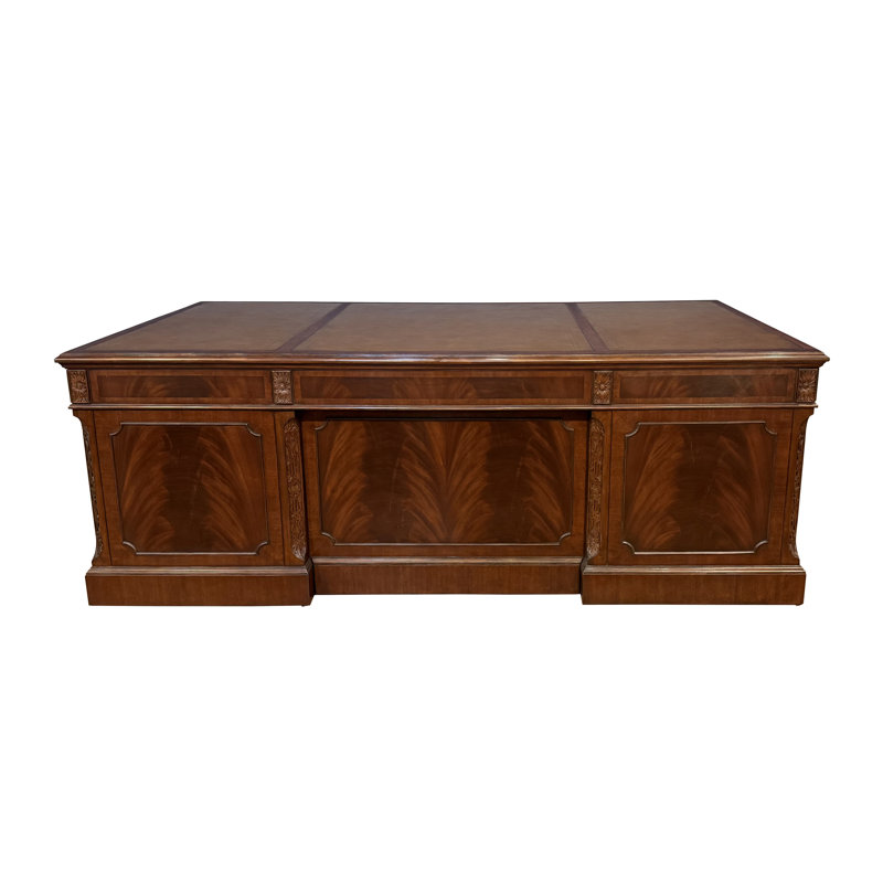 84” Large Mahogany Executive Desk  