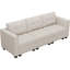 Canapé modulaire en velours 3 places Buckleton-215667765