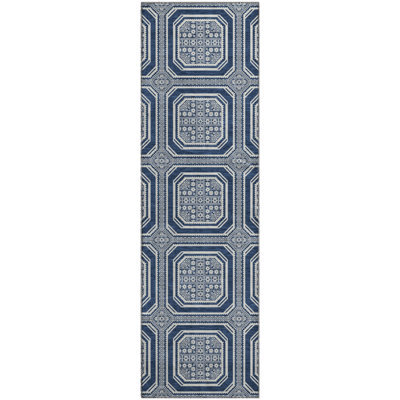 Premium Machine Washable Sykora AMF1451 Geometric Rug