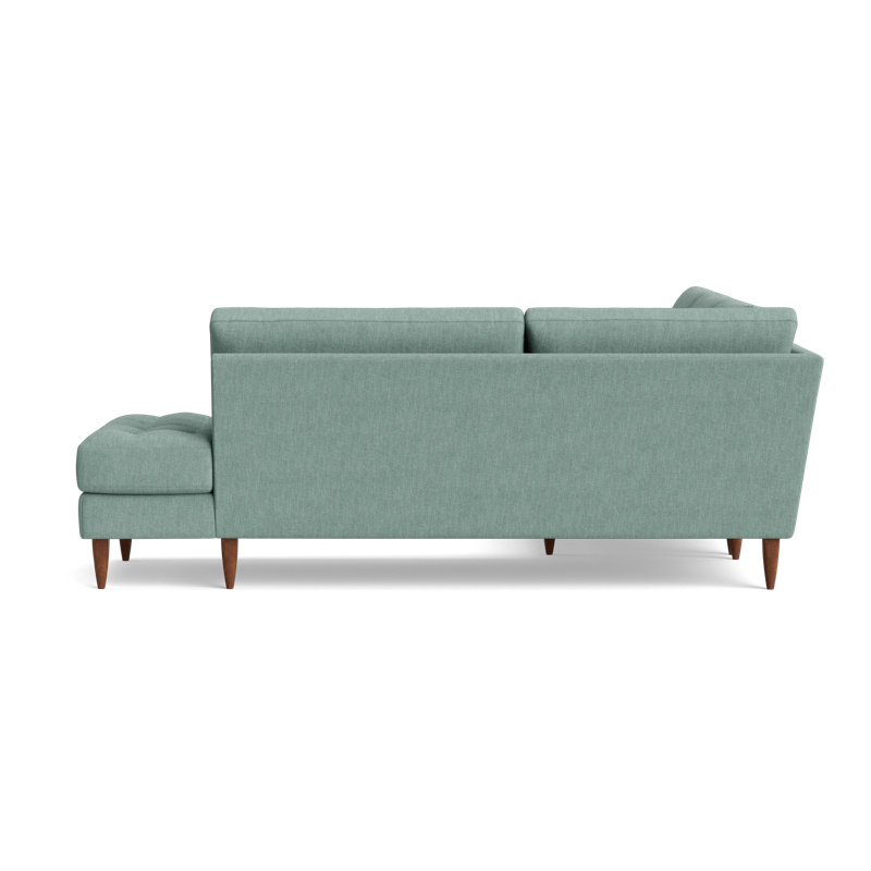 MCM Sectional With Bumper (95" X 95"), Right Hand Facing, Performance Weave - Spa