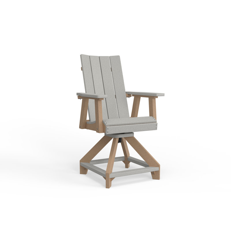 SOL Outdoor Bar Stool, Seafoam, Light Grey