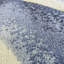 Tapis bleu / blanc à motif abstrait Kallum-1820452387