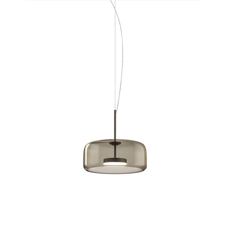 Jube Suspension P Old Green White Matt Gold 2 L2202 Ul, Smoky Transparent, 86" H x 15" W x 15" D, Matte Black