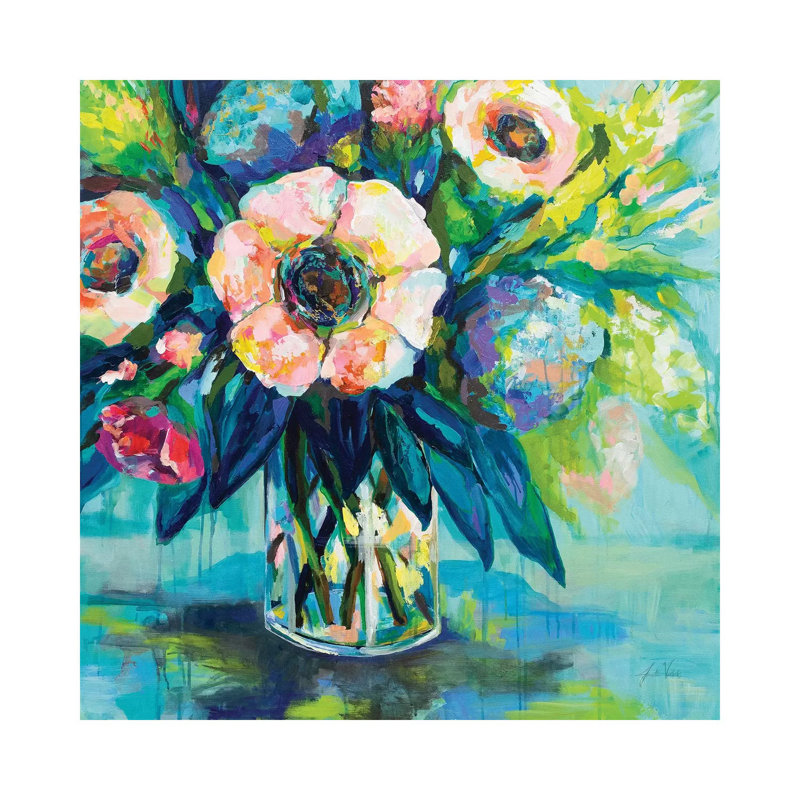 Vibrance by Jeanette Vertentes - Wrapped Canvas Painting, 45.72 cm H x 45.72 cm W
