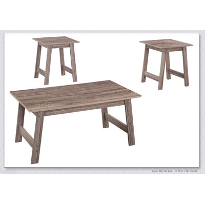 Ensemble de tables 3 pièces avec tables basses, tables de bout et tables d'appoint pour un décor et une fonctionnalité de salon moderne