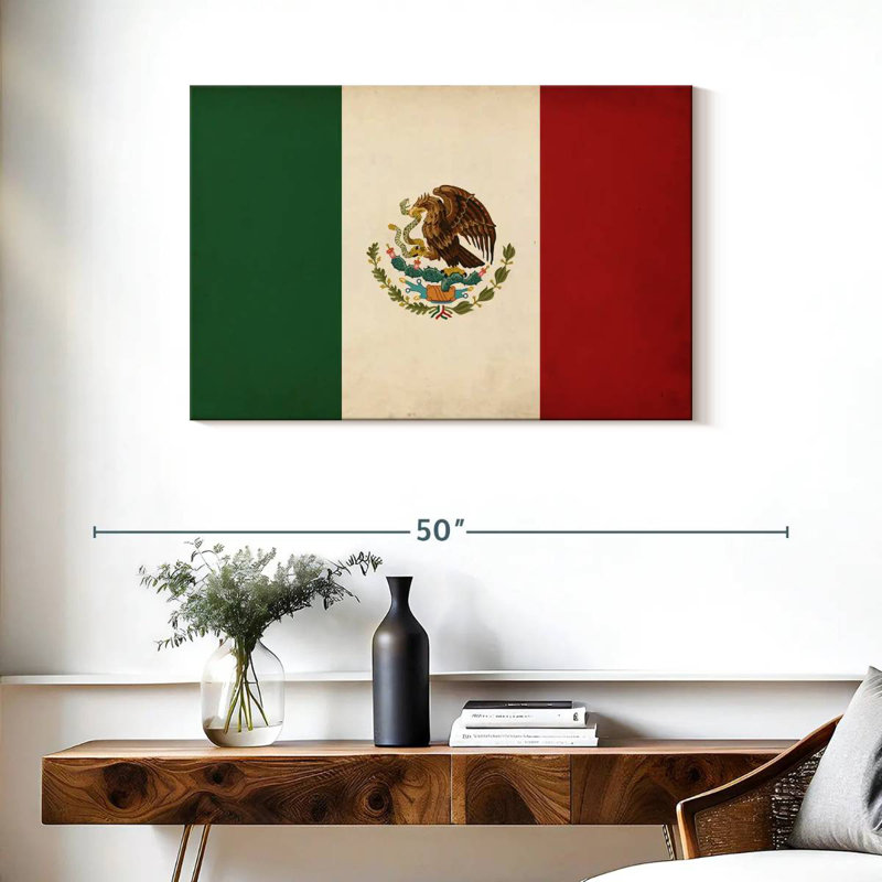 Drapeau mexicain Borges, H 24 po x l 36 po