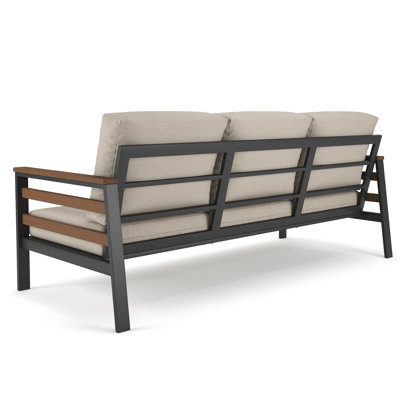 Townsend 80'' Wide Outdoor Patio Sofa with Sunbrella® Cushions