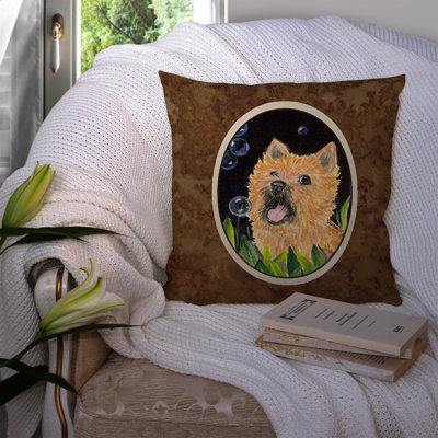 Cairn Terrier Outdoor Reversible Throw Pillow
