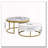 Modern Round Nesting Coffee Table with Drawers