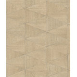 Woods and Wicker Collection Triangular Wood Tile Wallpaper Roll
