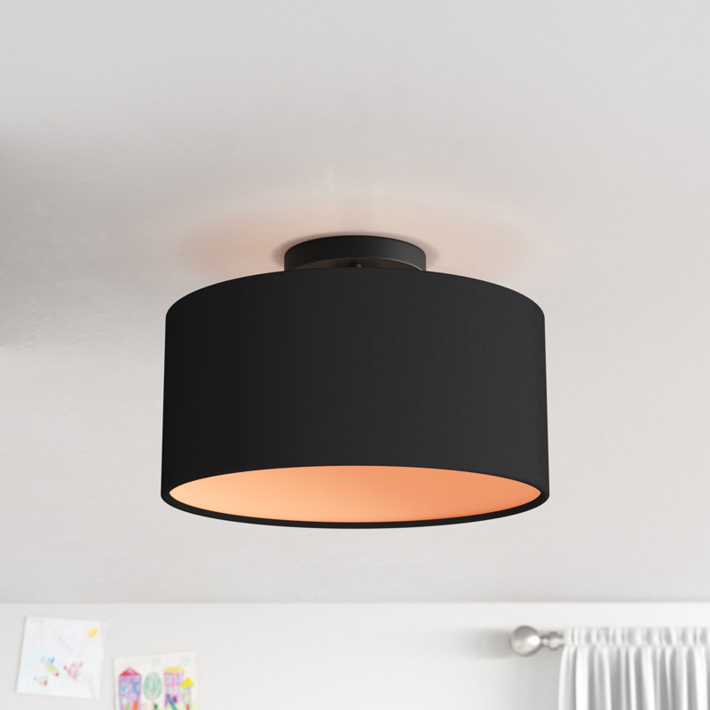Arlicia Angelicque 1-Light 13" Semi Flush Mount